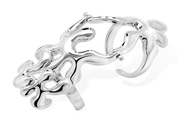 Lucy Q Splash Armour Ring in Sterling Silver - Rococo Jewellery
