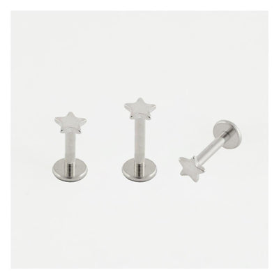Kingsley Ryan Star Labret - Gold or Silver - Rococo Jewellery