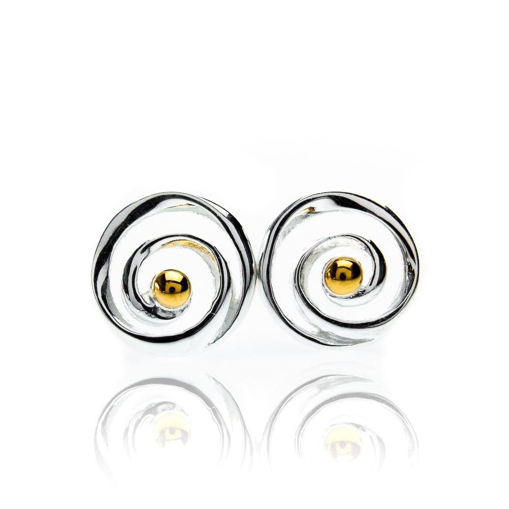 Sea Gems Swirl Earrings - Rococo Jewellery