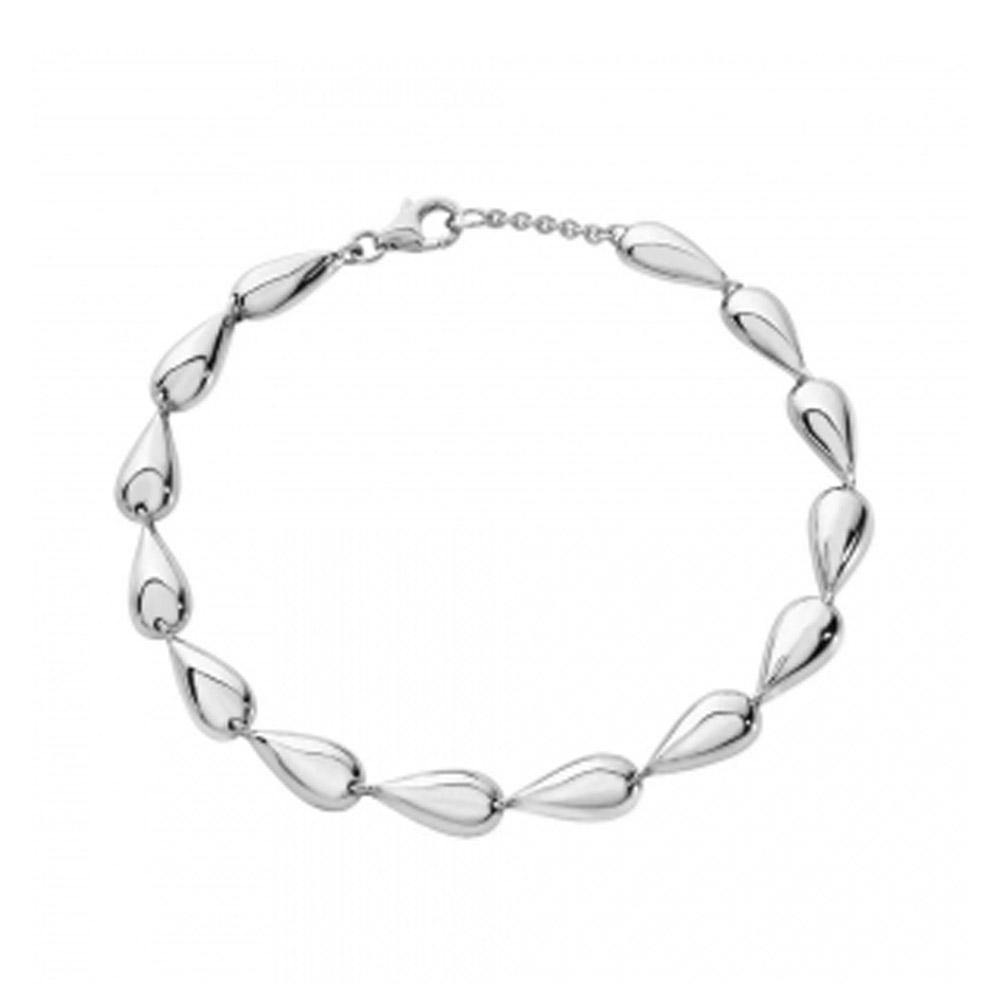 Lucy Q Full Teardrop Bracelet in Sterling Silver - Rococo Jewellery