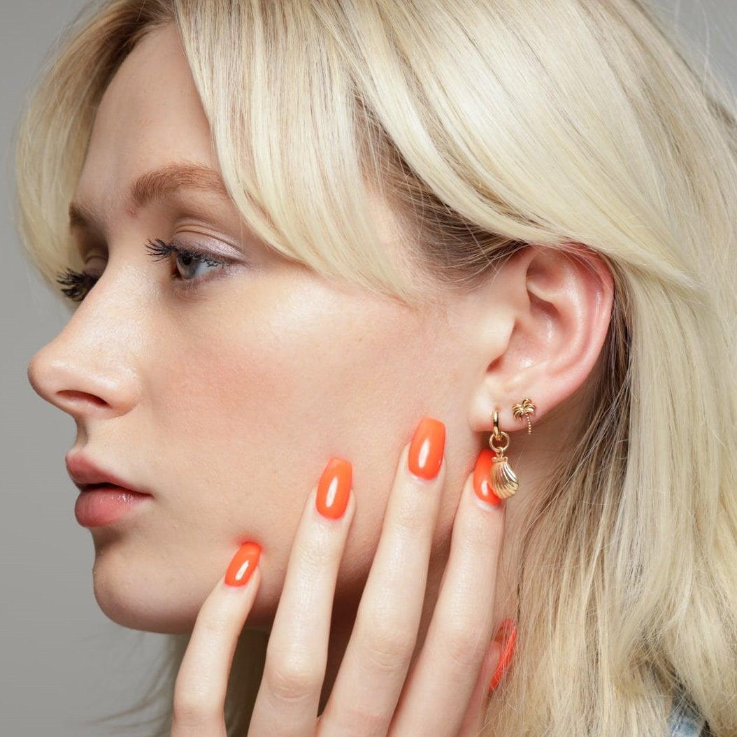 Scream Pretty Palm Tree Stud Earrings - Rococo Jewellery