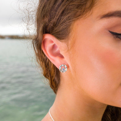 Sea Gems Topaz Cove Stud Earrings - Rococo Jewellery