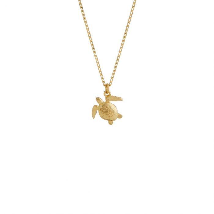 Alex Monroe Teeny Tiny Turtle Necklace - Rococo Jewellery