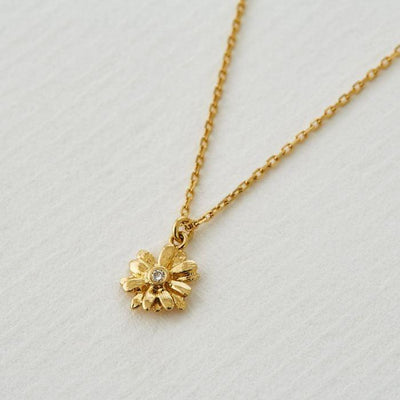 Alex Monroe Teeny Tiny Diamond Daisy Necklace - Rococo Jewellery