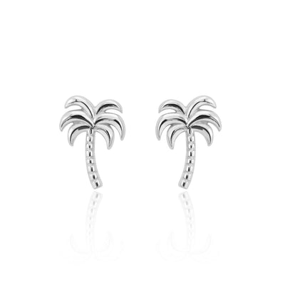 Scream Pretty Palm Tree Stud Earrings - Rococo Jewellery